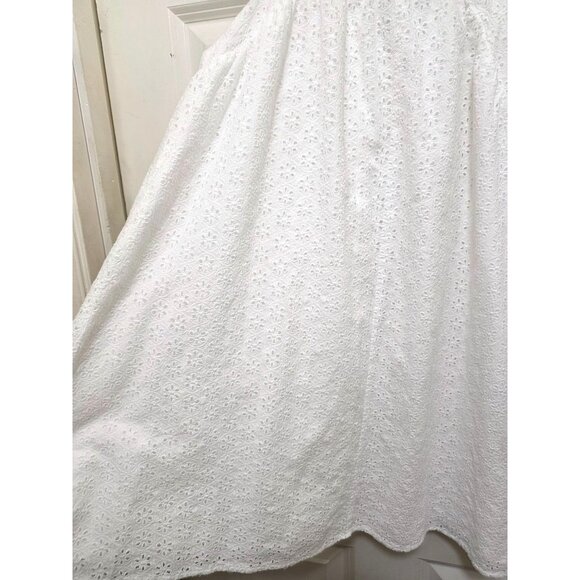 Victoria Secret White Sleeveless Victorian Eyelet Lace A-Line Dress Size S/P - Picture 8 of 12